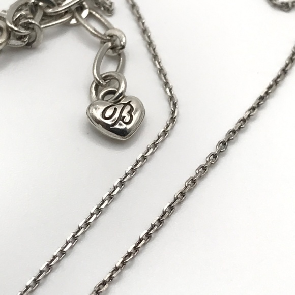 Brighton Pendant Necklace Heart Silver & Gold Plate Reversible Delicate Romantic - Picture 8 of 10